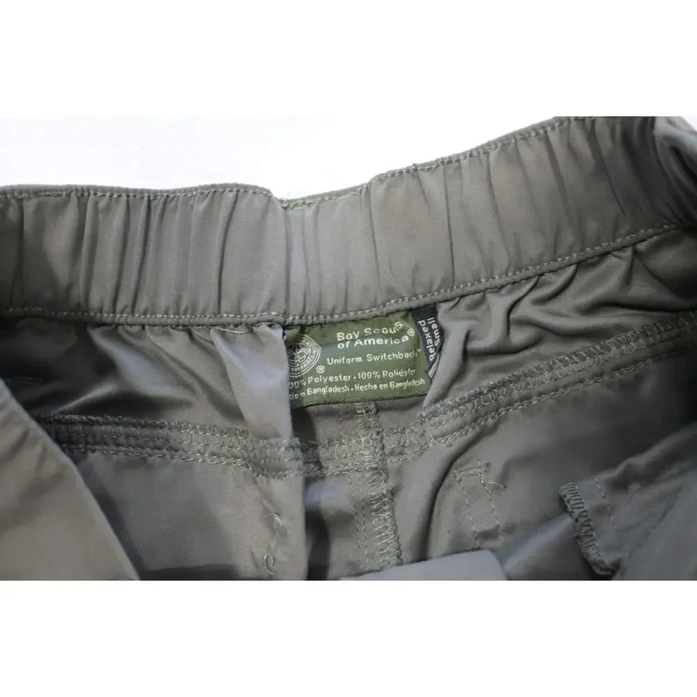 Boy Scouts Green Relaxed Hiking Fishing‎ Cargo Shorts Trail Camp Mens XS XSmall